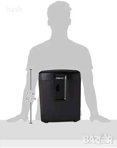 Шредер Fellowes Micro Cut 8 MC, до 8 листа А4, раздробява карти/хартия/телчета/, кошче за отпадъци с, снимка 4 - Друга електроника - 49347620