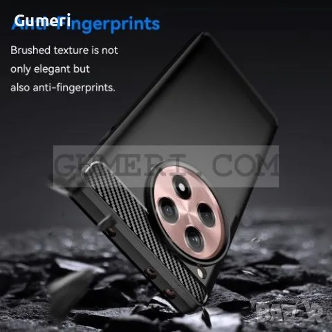 OnePlus 12R Противоударен Силиконов Гръб Карбон, снимка 5 - Калъфи, кейсове - 48834762