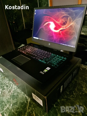 HP OMEN 17 ( 17-CB1001NU ) RTX 2080 SUPER, 32GB RAM, i7-10750H 5 GHz, снимка 11 - Лаптопи за игри - 51640479