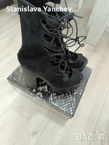 Сценични сандали на висок ток и платформа,много удобни , снимка 3 - Сандали - 53579270