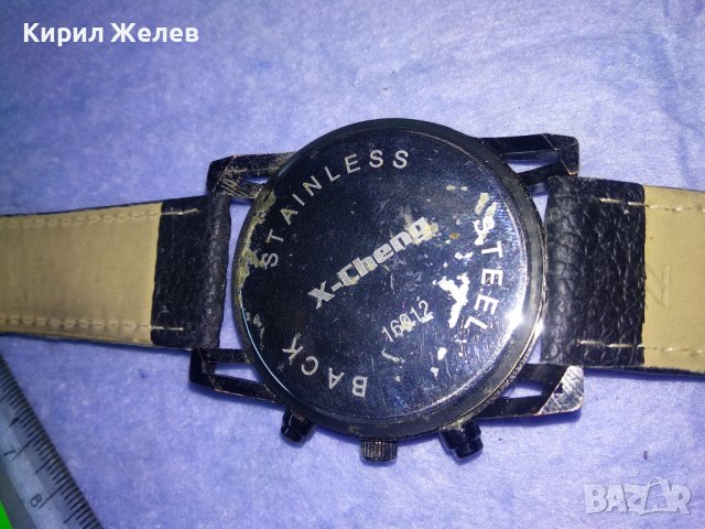 X-CHENG КВАРЦОВ ФЕШЪН МОДЕЛ РЪЧЕН ЕФЕКТЕН ЧАСОВНИК с КАИШКА 35279, снимка 3 - Мъжки - 40432431