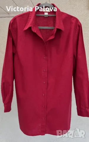 Красива плътна риза/туника  лен и памук, снимка 8 - Ризи - 42623290