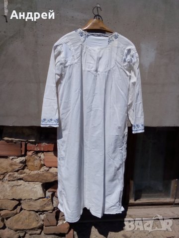 Старинна женска нощница,риза #4, снимка 5 - Антикварни и старинни предмети - 26659575