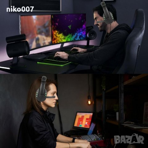 Универсални геймърски слушалки за лаптоп,телефон,компютър,плейстейшън и др, снимка 2 - Други - 33330319