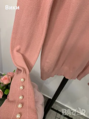 Блуза нежно плетиво с перлички, универсален размер, снимка 8 - Блузи с дълъг ръкав и пуловери - 48764205