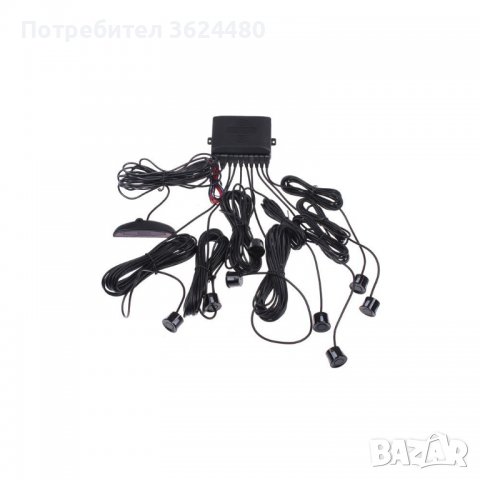 Парктроник за кола с 8 датчика LCD дисплей и звук, снимка 4 - Аксесоари и консумативи - 39500944