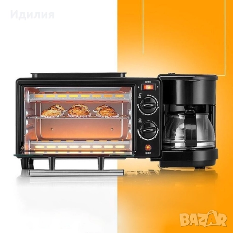 Многофункционална Печка, тостер фурна  и кафемашина – 3в1 / Размер: 45х18х19см., снимка 7 - Печки, фурни - 51690759