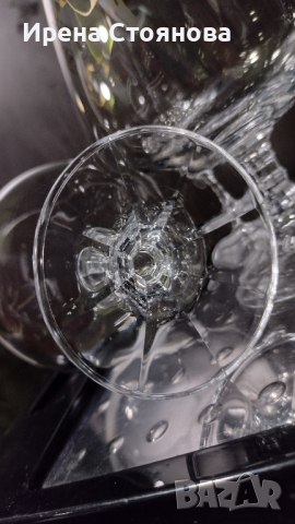 Bohemia Isabelle Cristal. Кристални чаши за коняк. Златни флорални мотиви.
, снимка 6 - Чаши - 44879184
