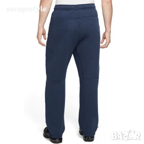 Мъжко спортно долнище NIKE Tech Fleece Open-Hem Sweatpants Blue, снимка 2 - Спортни дрехи, екипи - 47997330