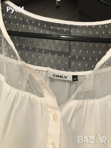 Блуза с къс ръкав от дантела, “ONLY”, снимка 2 - Корсети, бюстиета, топове - 51266123