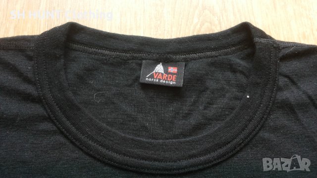VARDE Norsk Desigm 100% Merino Wool T-Shirt размер L / XL тениска 100% Мерино Вълна - 707, снимка 4 - Тениски - 43571320