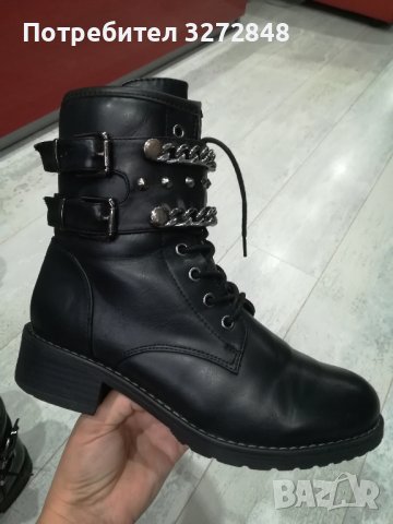 Дамски боти /тип кубинки / - N39, снимка 2 - Дамски боти - 43141903