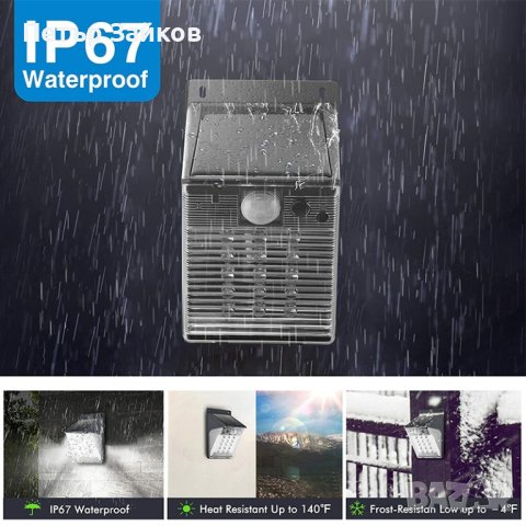 1080P Wifi охранителна камера със слънчева батерия, със сензор за движение, прожектор на открит, снимка 4 - IP камери - 43083604