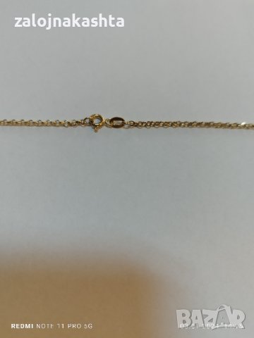Нов  Златен синджир-1,98гр, снимка 4 - Колиета, медальони, синджири - 43639833
