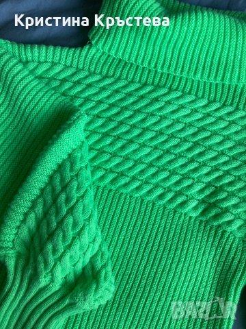 Зелен пуловер , снимка 4 - Блузи с дълъг ръкав и пуловери - 43909135