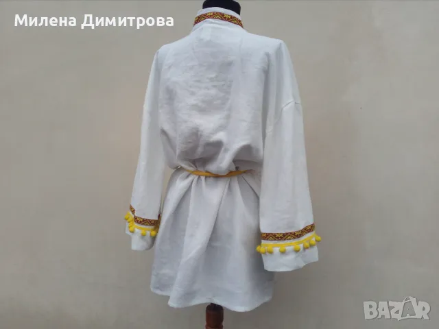 Лятно кимоно с помпон ръчна изработка , снимка 8 - Сака - 48851016