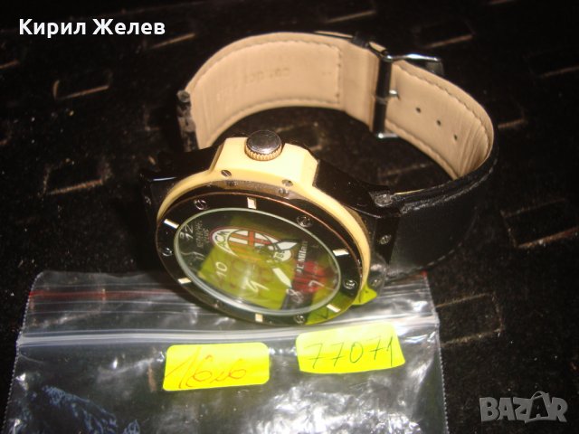 NEDELCHEV CLUB AC MILAN ФУТБОЛЕН ЗАПАЛЯНКОВСКИ КВАРЦ ЧАСОВНИК ФК МИЛАН РАБОТЕЩ 77071, снимка 4 - Мъжки - 32912268