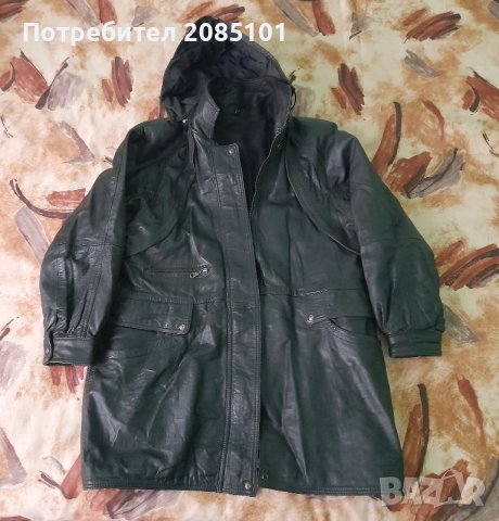 Дамско черно кожено яке