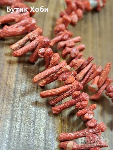 Винтидж гердан от естествен корал , снимка 3 - Антикварни и старинни предмети - 47274501