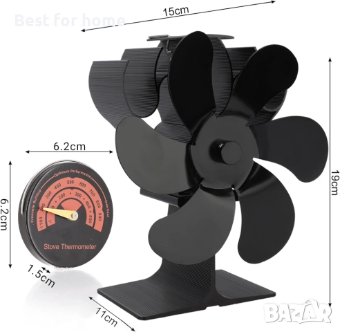 Вентилатор за печка на дърва, снимка 7 - Други - 51456091