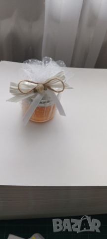 Бурканчета с мед -украсени за сватба, кръщене и погача подаръчета, снимка 4 - Други - 36407578