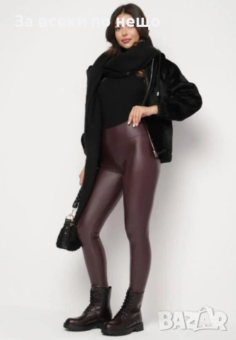 Дамски Ватиран Кожен Клин - 2 Налични Цвята Код BS-86, снимка 2 - Клинове - 51886519