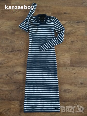 g-star exly stripe r dress knit wmn - страхотна рокля КАТО НОВА, снимка 6 - Рокли - 34686075