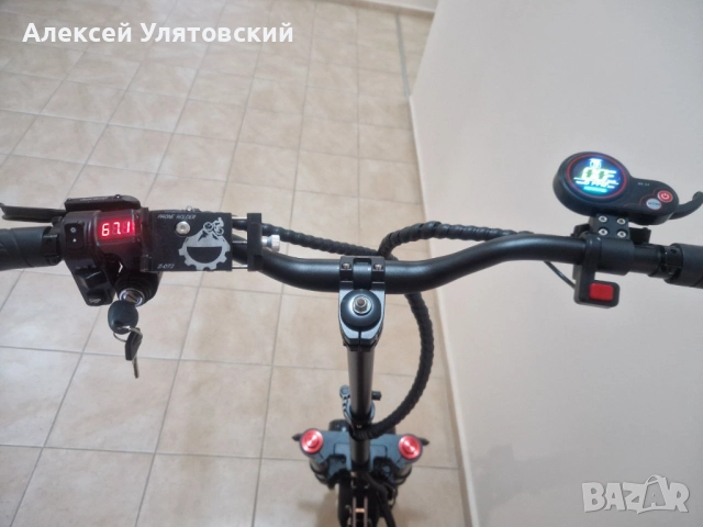 Електрическа тротинетка Tecros o3s 90КМ/Ч 6000w 38.4 A 60V, снимка 5 - Друга електроника - 52022416