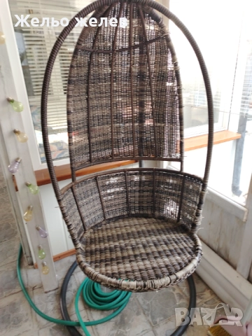 Люлка градинска метал,ратан2м,85см