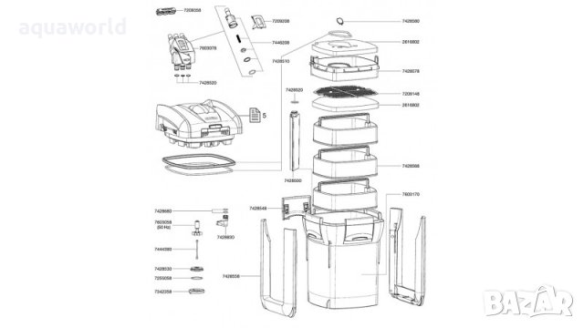 "ПРОМОЦИЯ" Външен филтър EHEIM Professional 3 1200 XL, снимка 3 - Оборудване за аквариуми - 39720296