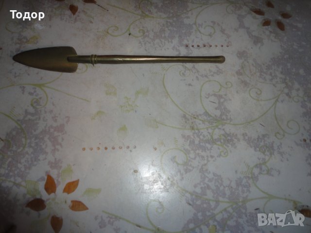 Бронзова фигура пластика лопата , снимка 2 - Декорация за дома - 43771624