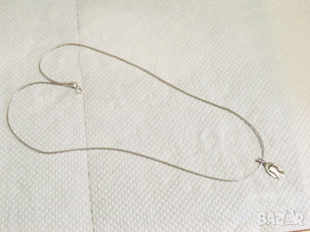 сребърен медальон, сребърно колие Молещата се Мадонна и сребърно синджирче сребро, снимка 3 - Колиета, медальони, синджири - 29303337