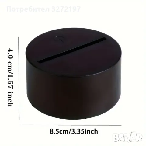 Холограмна 3D LED лампа Дино-дистанционно управление 16 цвята+други режими на управление, снимка 5 - Настолни лампи - 49505655