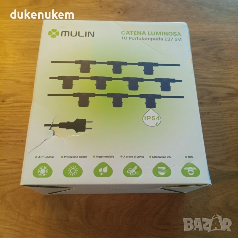 Външни LED парти лампички, 5м, S14, 10 крушки, IP65, снимка 6 - Други - 52638116