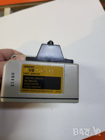 Пътен изключвател, краен изключвател 6VB D4-T NPG OMRON - 6  метални бутона в редица, снимка 3 - Резервни части за машини - 39568247