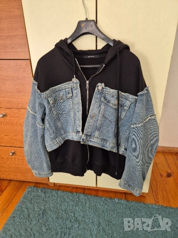 дънково яке с памучна част Радис, снимка 2 - Якета - 52962606