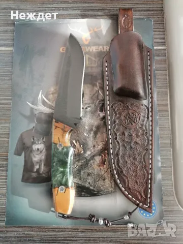 Ловен нож от стомана Слайпнър, снимка 4 - Ножове - 35400322