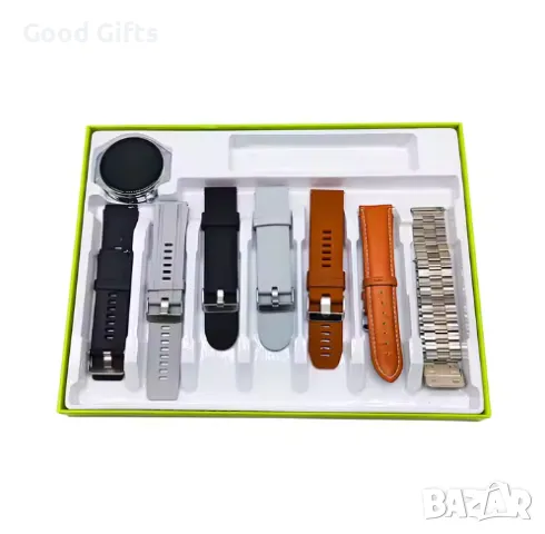 Smart Watch 7в1 Смарт часовник D9 Watch 4 Smart с 7 каишки, снимка 4 - Мъжки - 48621262