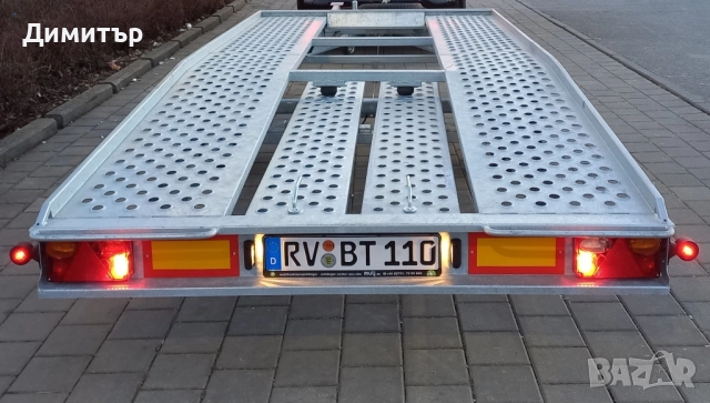 2023г. 1800кг ремарке, платформа за автомобили