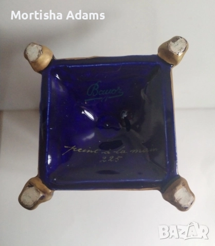 Кобалтово бижу- Франция , снимка 8 - Вази - 52670209