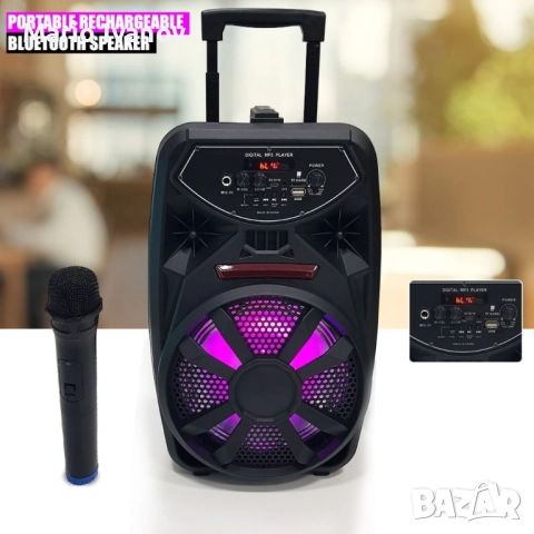 Преносим Bluetooth високоговорител с вход за микрофон PK-09(L), снимка 5 - Bluetooth тонколони - 52855075