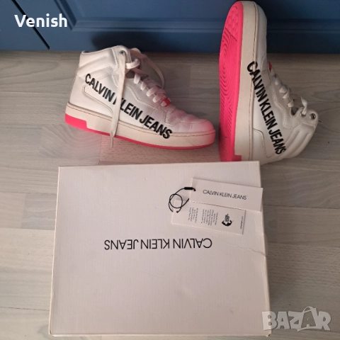 Кецове Calvin Klein  ест.кожа , снимка 2 - Кецове - 51642660