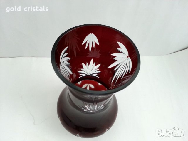  ваза цветен кристал, снимка 2 - Вази - 32739155