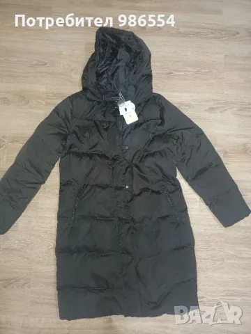 Ново зимно яке гъши пух черно дълго размер S Lcwaikiki , снимка 4 - Якета - 47479814