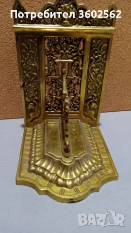 колекционерски месингов книгоразделител, снимка 2 - Антикварни и старинни предмети - 47895236