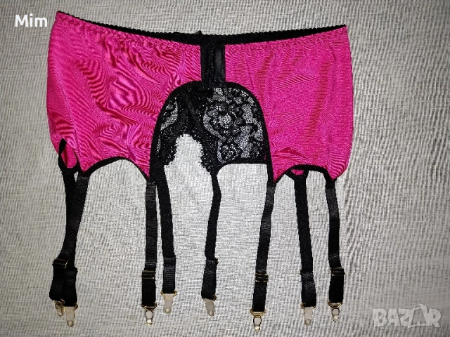 XL Розов еластичен колан с 8 жартиери за чорапи , снимка 5 - Бельо - 52396603