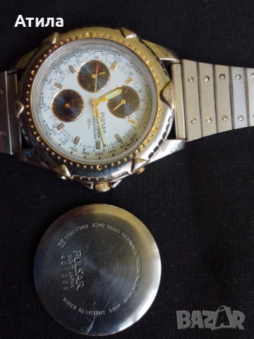 часовник pulsar seiko shronograph, снимка 4 - Мъжки - 50453558