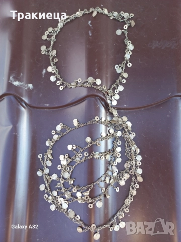 СТАР ЖЕНСКИ СРЕБЪРЕН НАКИТ ЗАБОДКА ТРЕПКА КОСИЧНИК НОСИЯ, снимка 3 - Антикварни и старинни предмети - 51449339