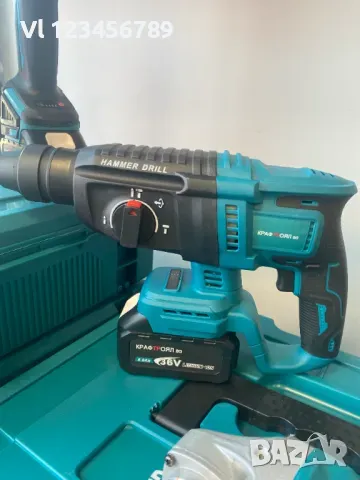 Акумулаторни инструменти 5 в 1 Перфоратор,Винтоверт, Гайковерт Ъглошлайф,Лампа, снимка 5 - Други инструменти - 49751707