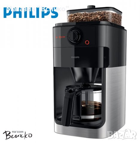 Кафемашина с филтър и вградена мелачка Philips HD7767 / Grind and Brew Filter, снимка 2 - Кафемашини - 38879701